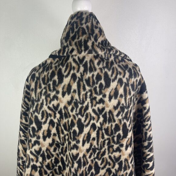 Leopard Animal Print Shawl Cape Kimono Poncho Wrap One Size Lagenlook Boho Cozy - Picture 7 of 14